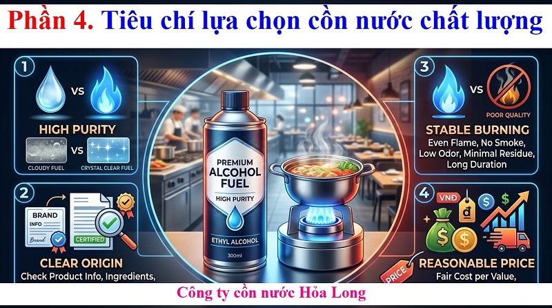 Cồn Nước Cho Bếp Lẩu – Giải Pháp Nhiên Liệu Tiện Lợi, An Toàn Và Tiết Kiệm